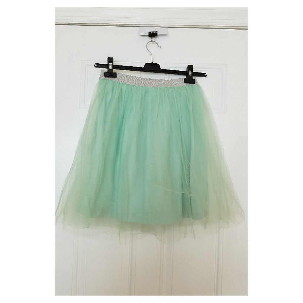JCrew Crewcuts Green Tulle Starry Skirt